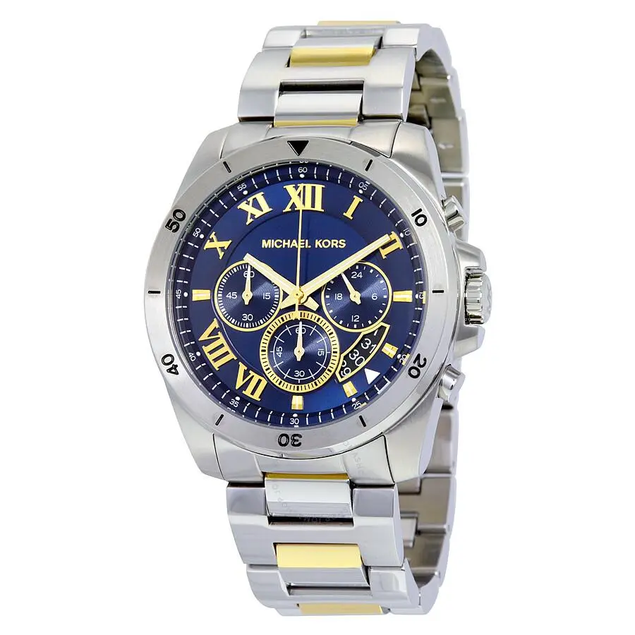 Michael Kors Brecken — blue dial, two-tone