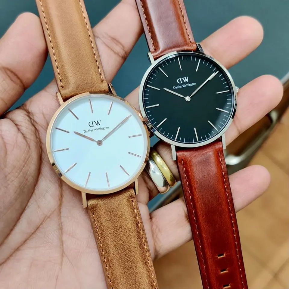 Daniel Wellington Classic — white dial, rose gold