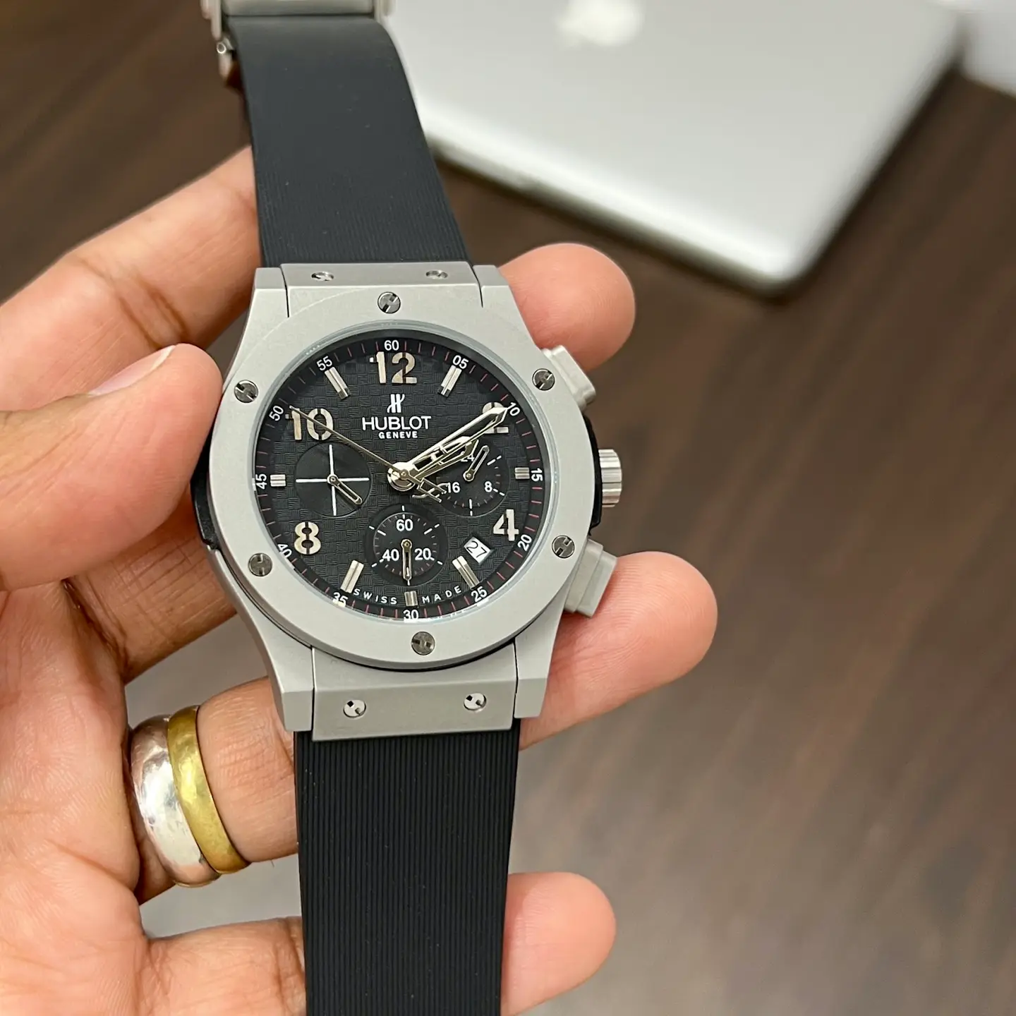 Hublot Big Bang — black dial, titanium