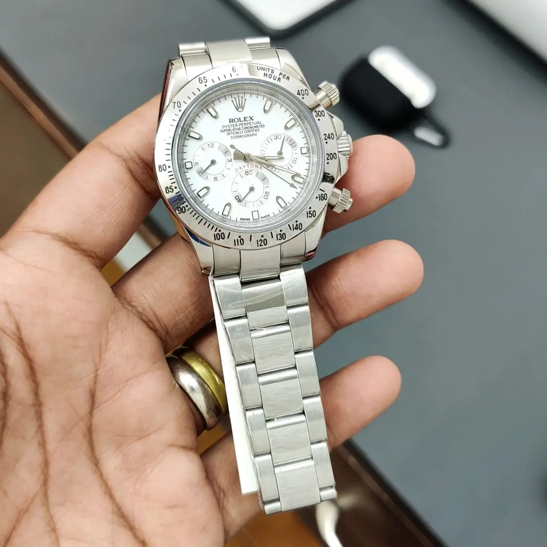 Rolex Daytona — white dial
