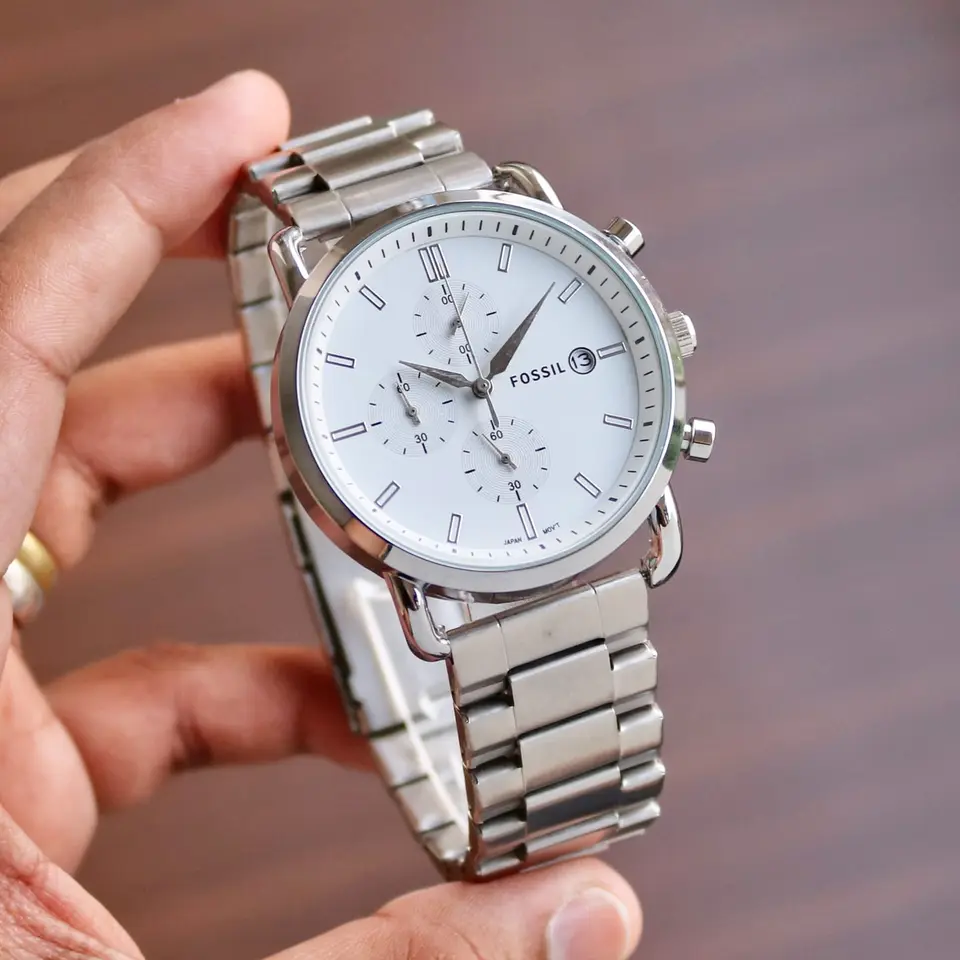 Fossil Commuter — white dial