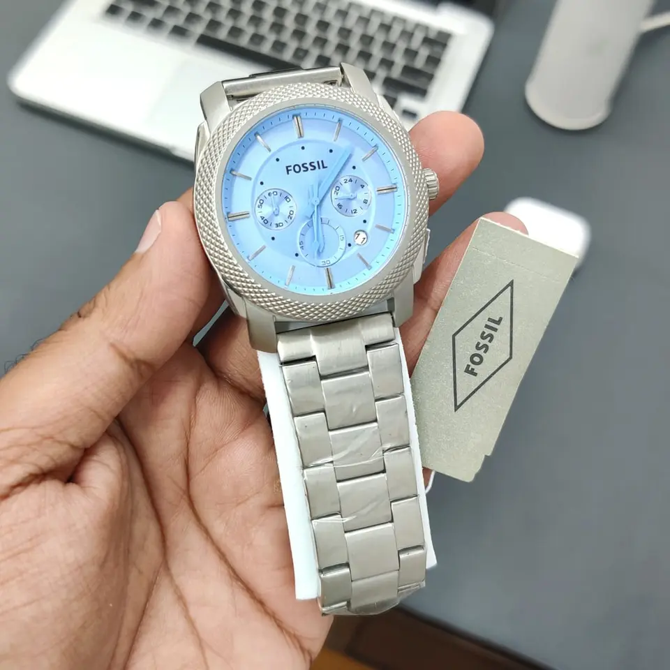 Fossil Machine — blue dial