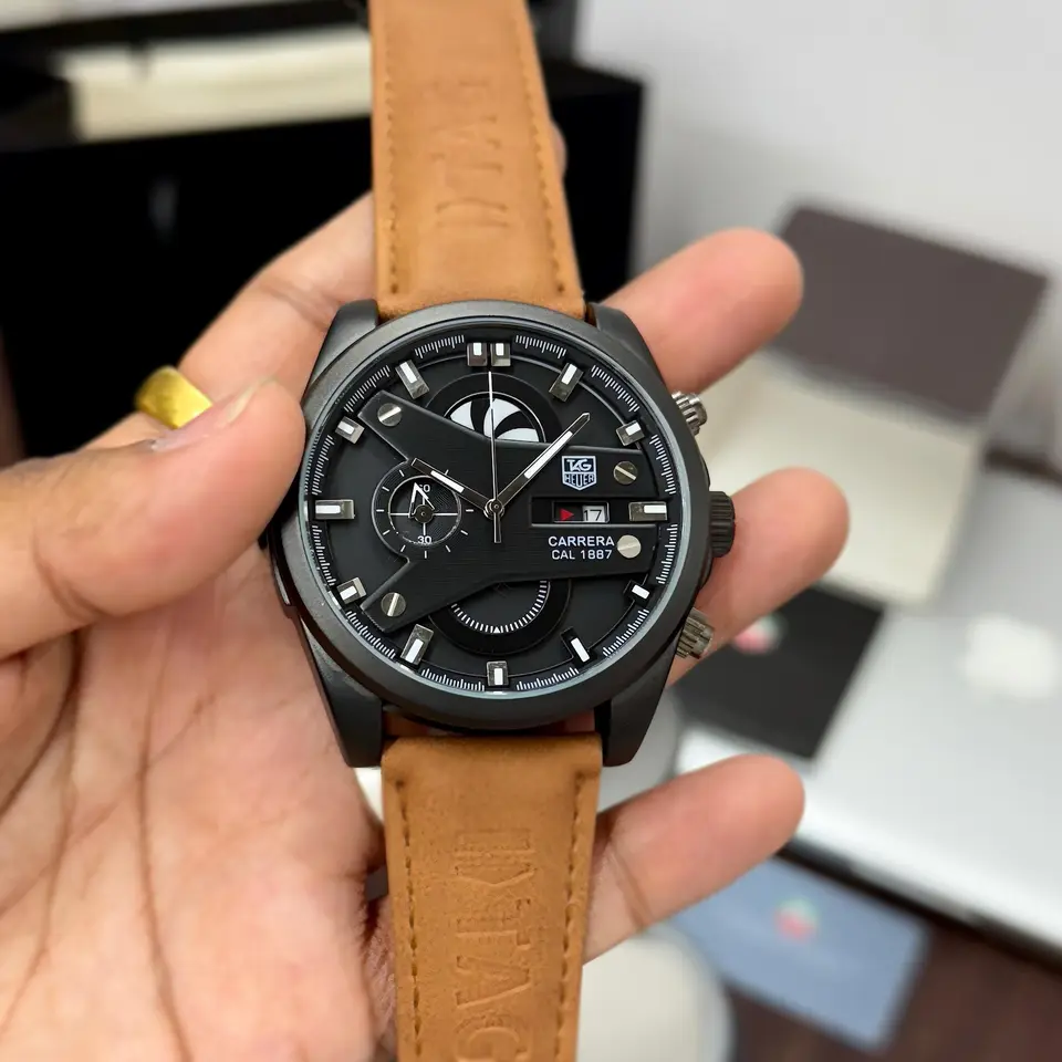 TAG Heuer Carrera — black dial, black case