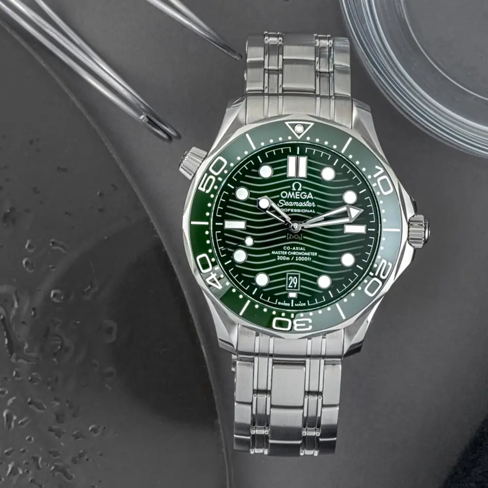 Omega Seamaster — green dial