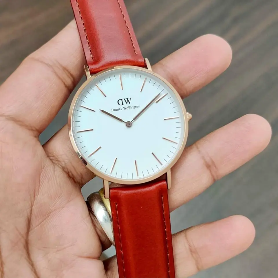 Daniel Wellington Classic — white dial, rose gold