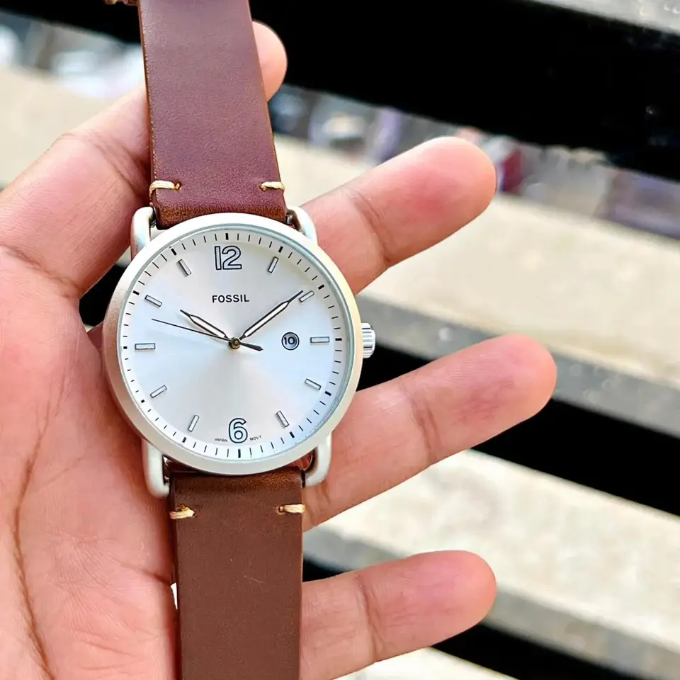 Fossil Commuter — silver dial