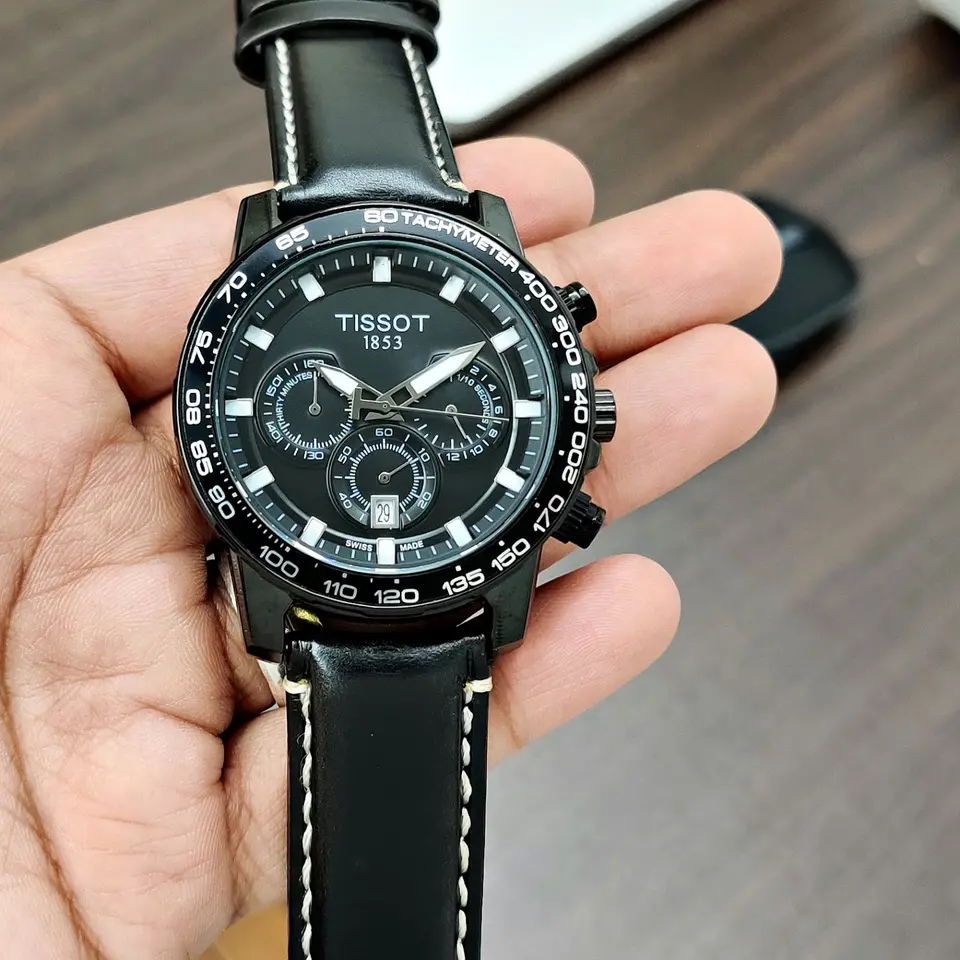 Tissot Supersport — black dial, black case