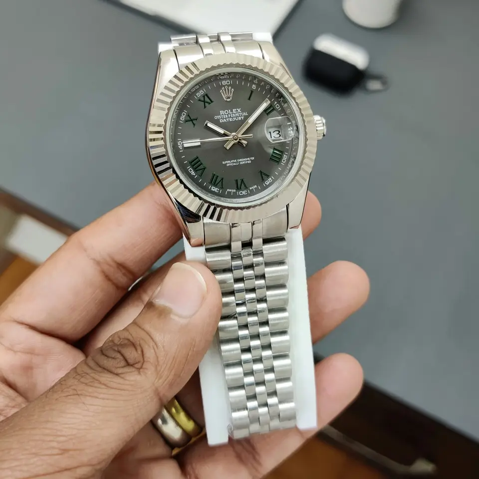 Rolex Datejust — grey dial