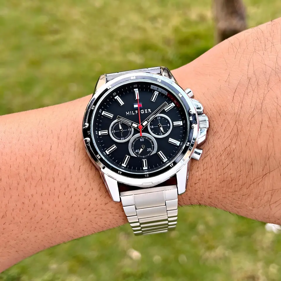Tommy Hilfiger Chronograph — black dial