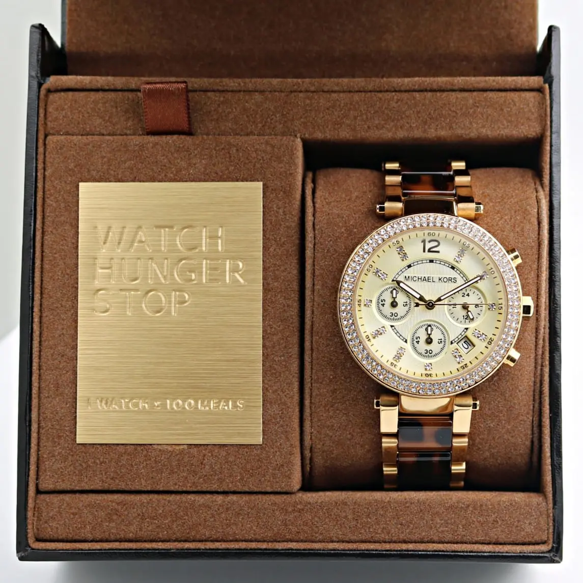 Michael Kors Parker — gold dial, gold