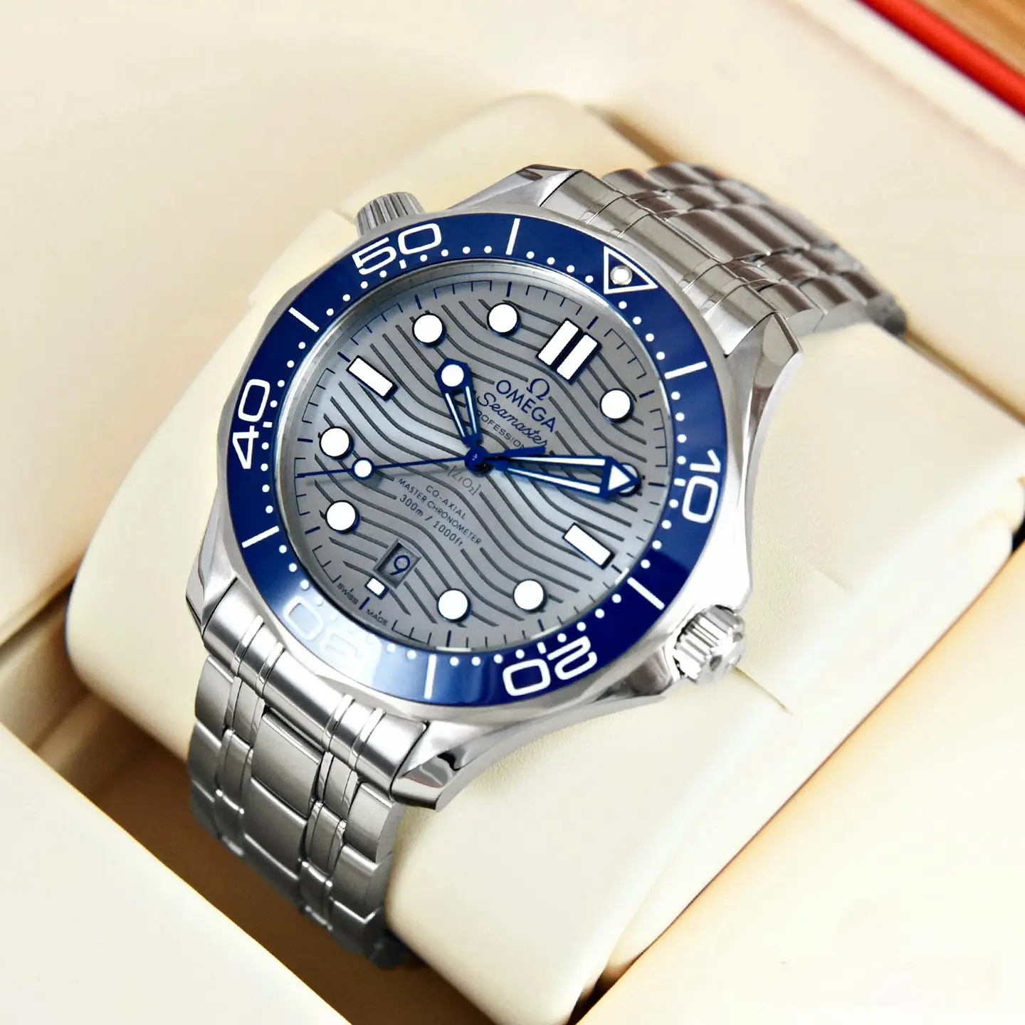 Omega Seamaster — grey dial