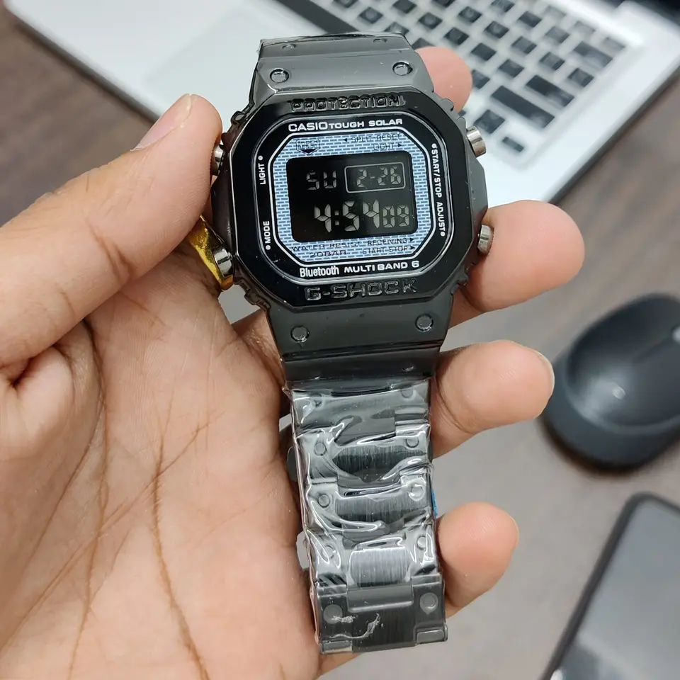 G-Shock GMW-B5000 — grey dial, black case