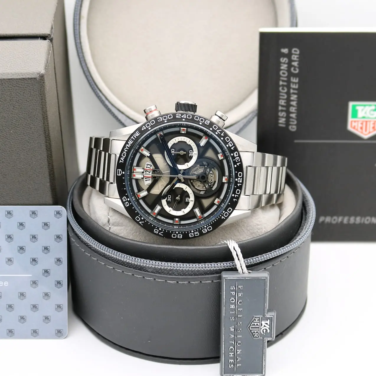 TAG Heuer Carrera — open-worked dial