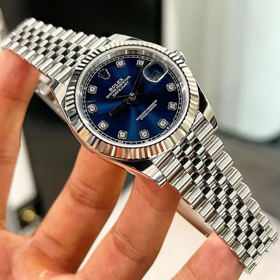 Rolex Datejust — blue dial