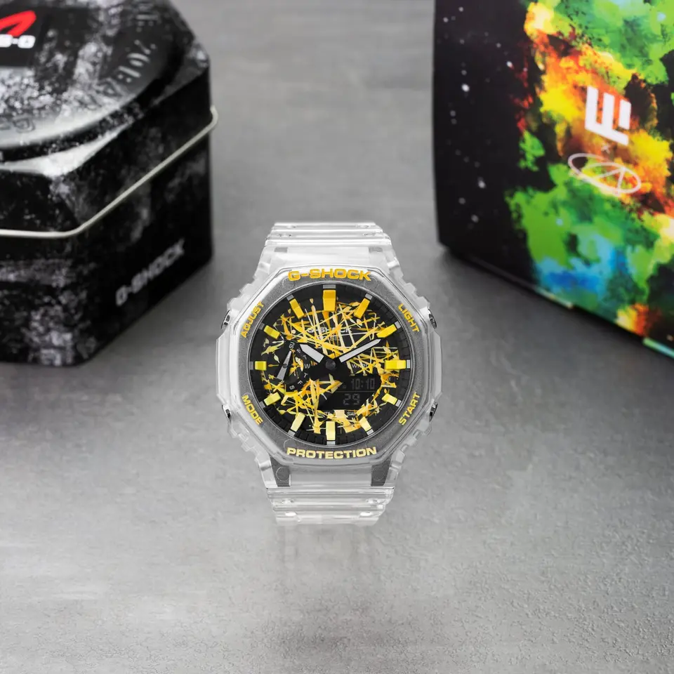 G-Shock GA-2100 — gold dial