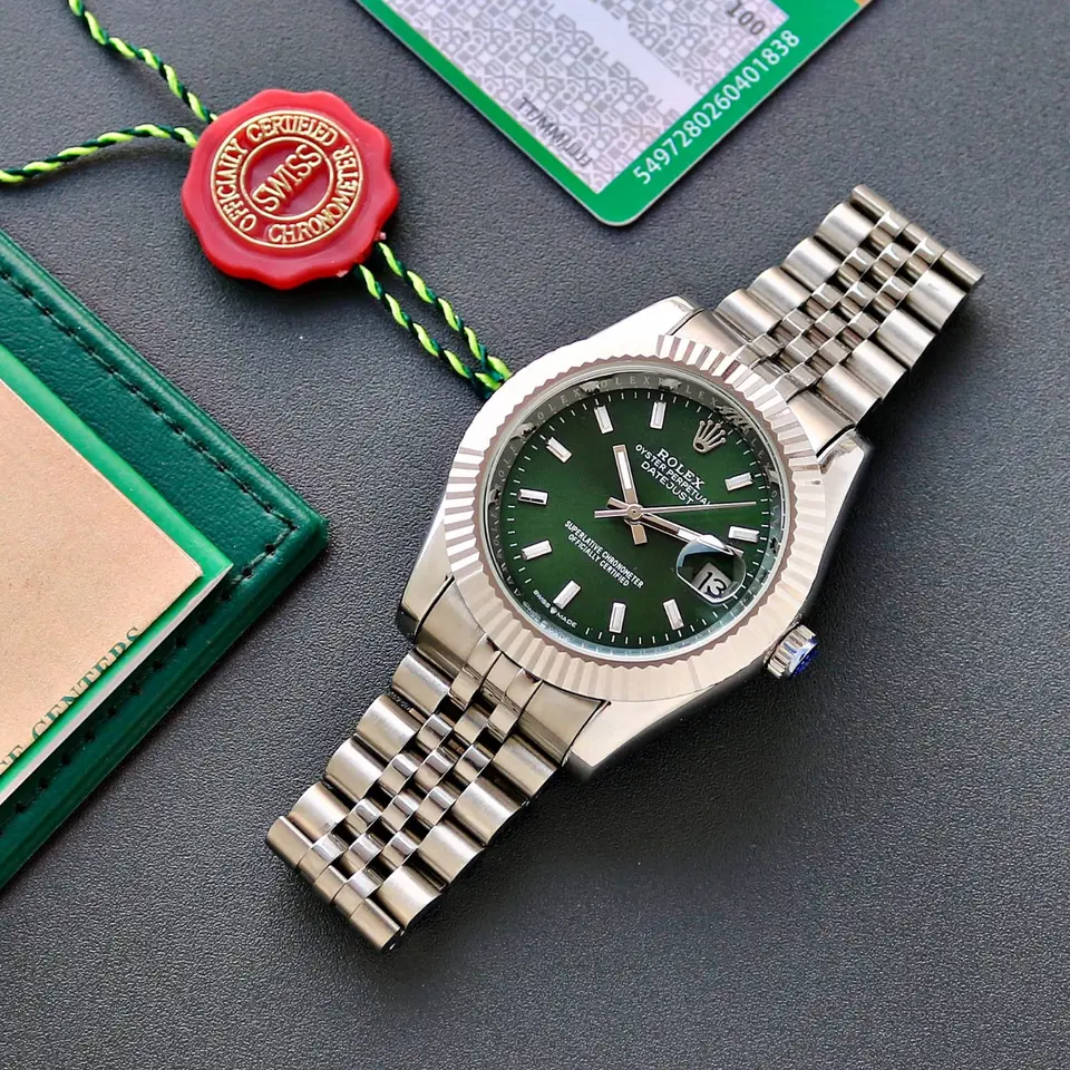 Rolex Datejust — green dial
