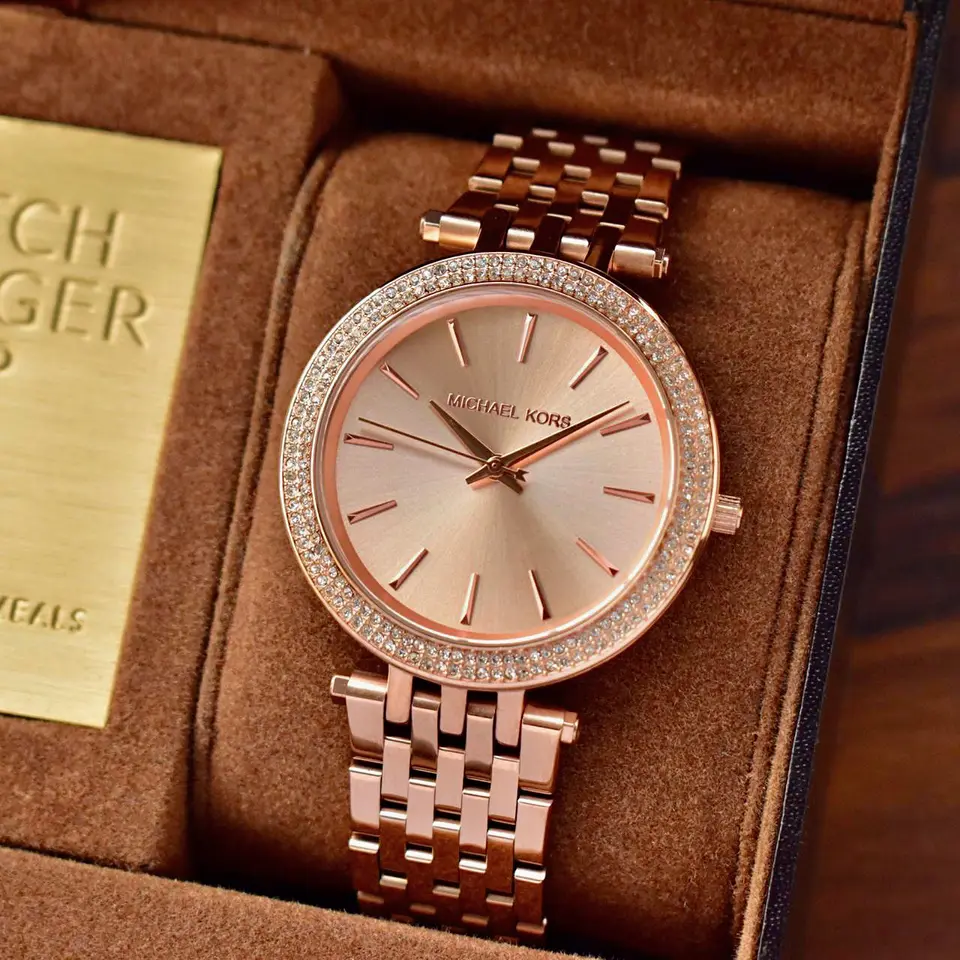 Michael Kors Darci — rose dial, rose gold