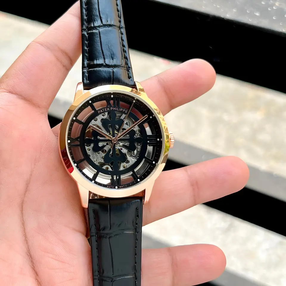 Patek Philippe Skeleton — open-worked dial, rose gold