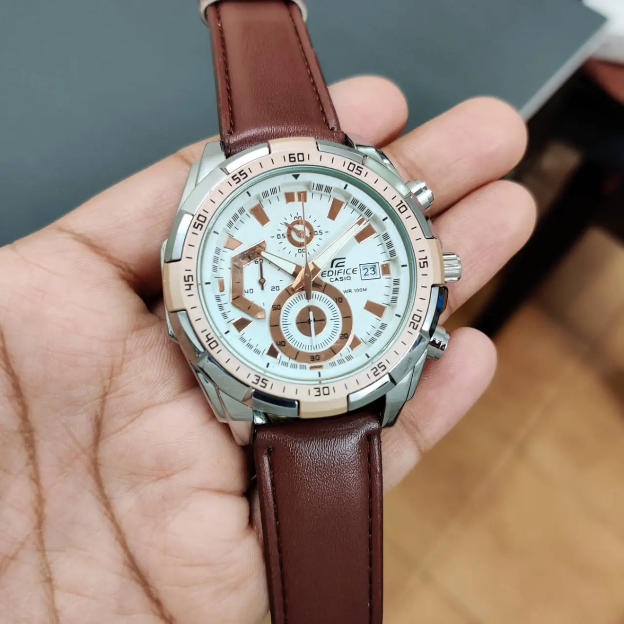 Casio Edifice EFR-539 — white dial