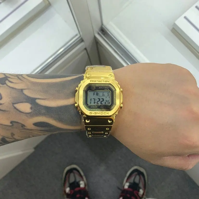 G-Shock GMW-B5000 — gold dial, gold
