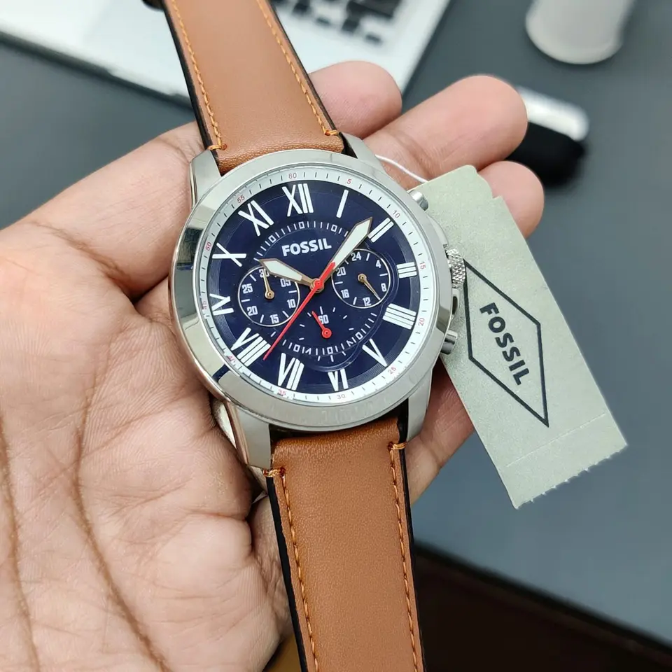 Fossil Grant — blue dial