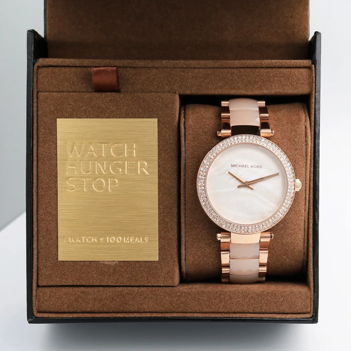 Michael Kors Dress watch — white dial, rose gold