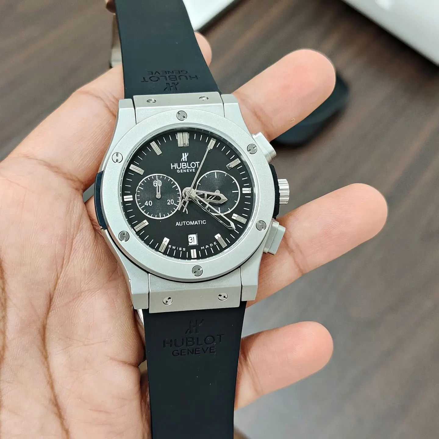 Hublot Classic Fusion — black dial, titanium