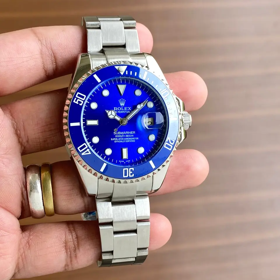 Rolex Submariner — blue dial