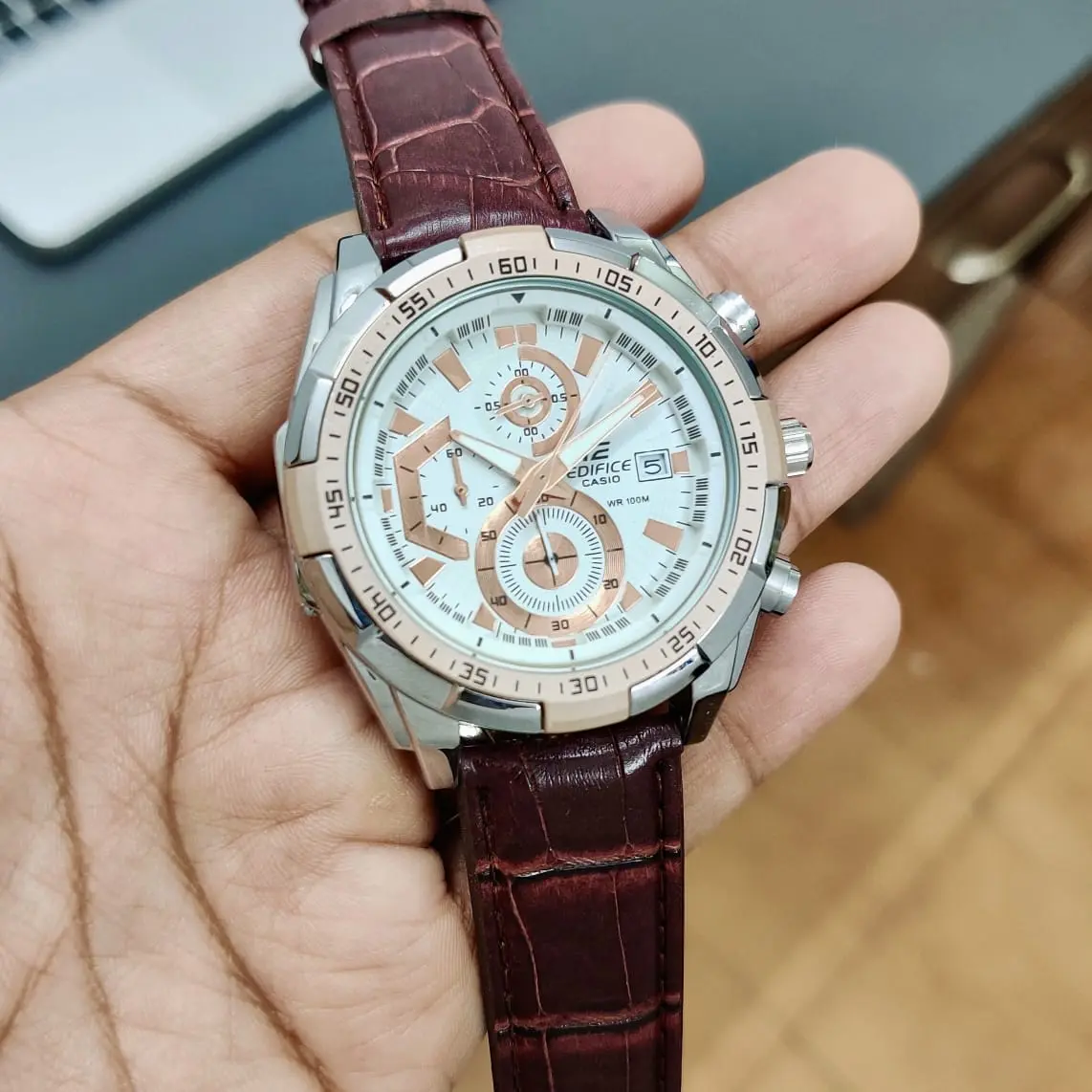 Casio Edifice EFR-539 — white dial