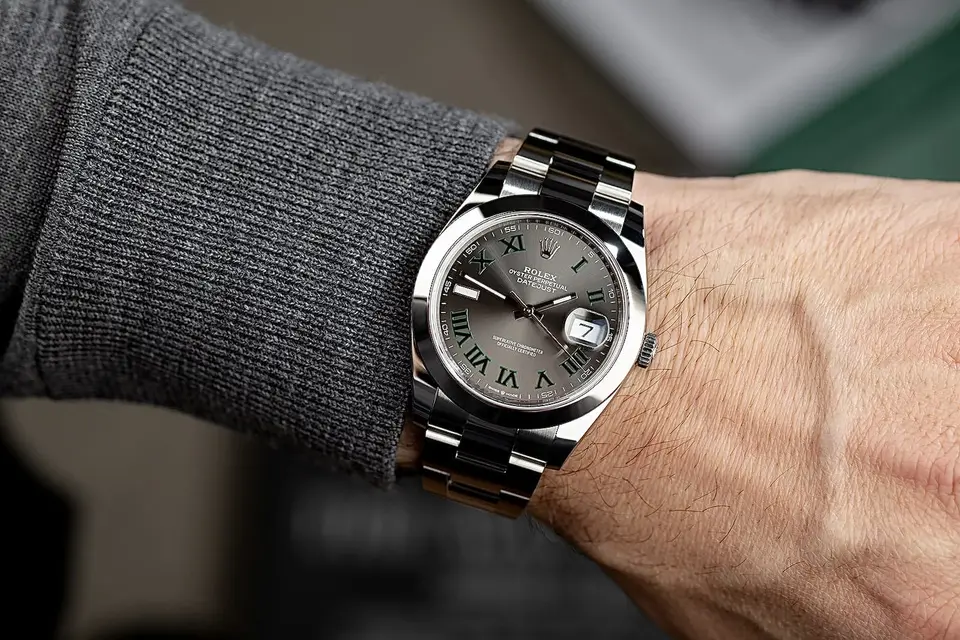 Rolex Datejust — grey dial