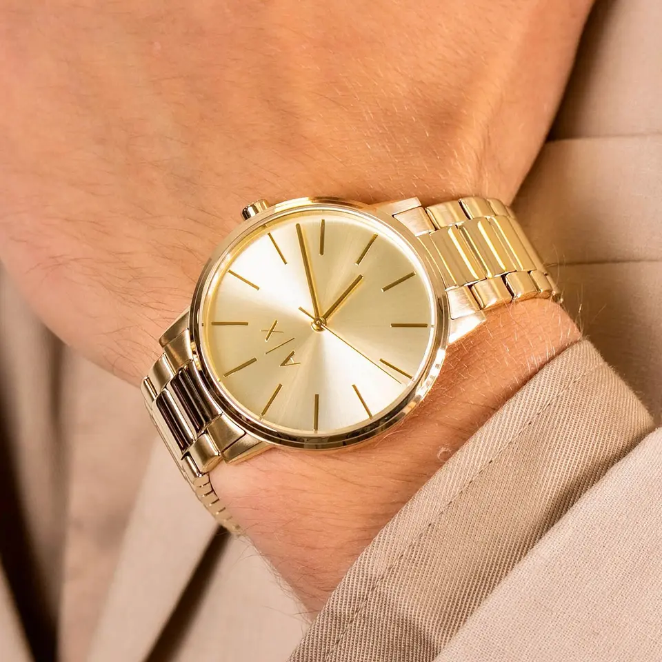 Emporio Armani Dress watch — gold dial, gold