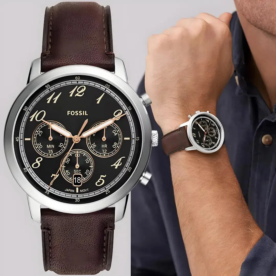 Fossil Chronograph — black dial