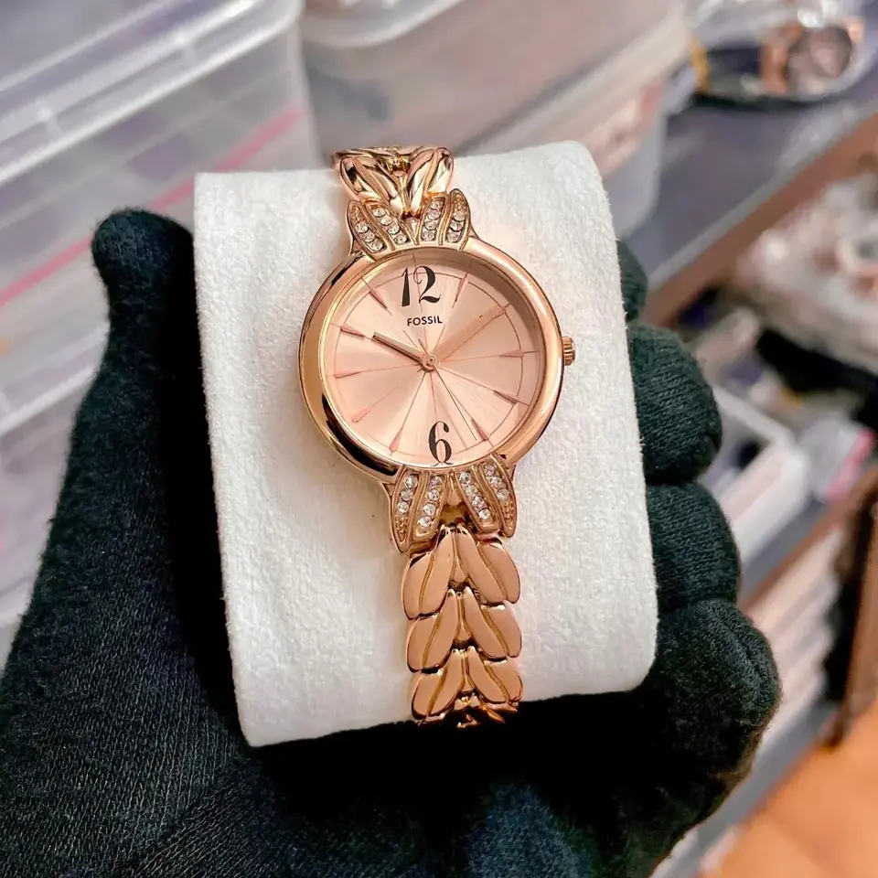 Fossil Classic — rose dial, rose gold
