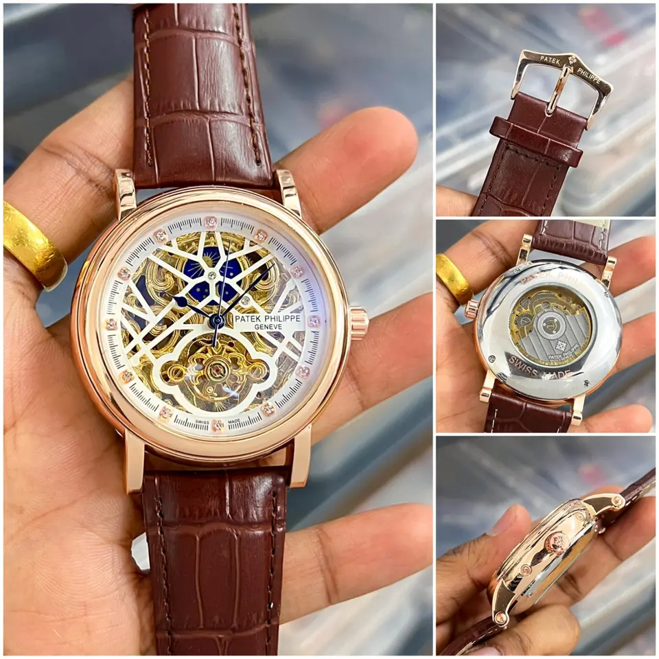 Patek Philippe Skeleton — open-worked dial, rose gold