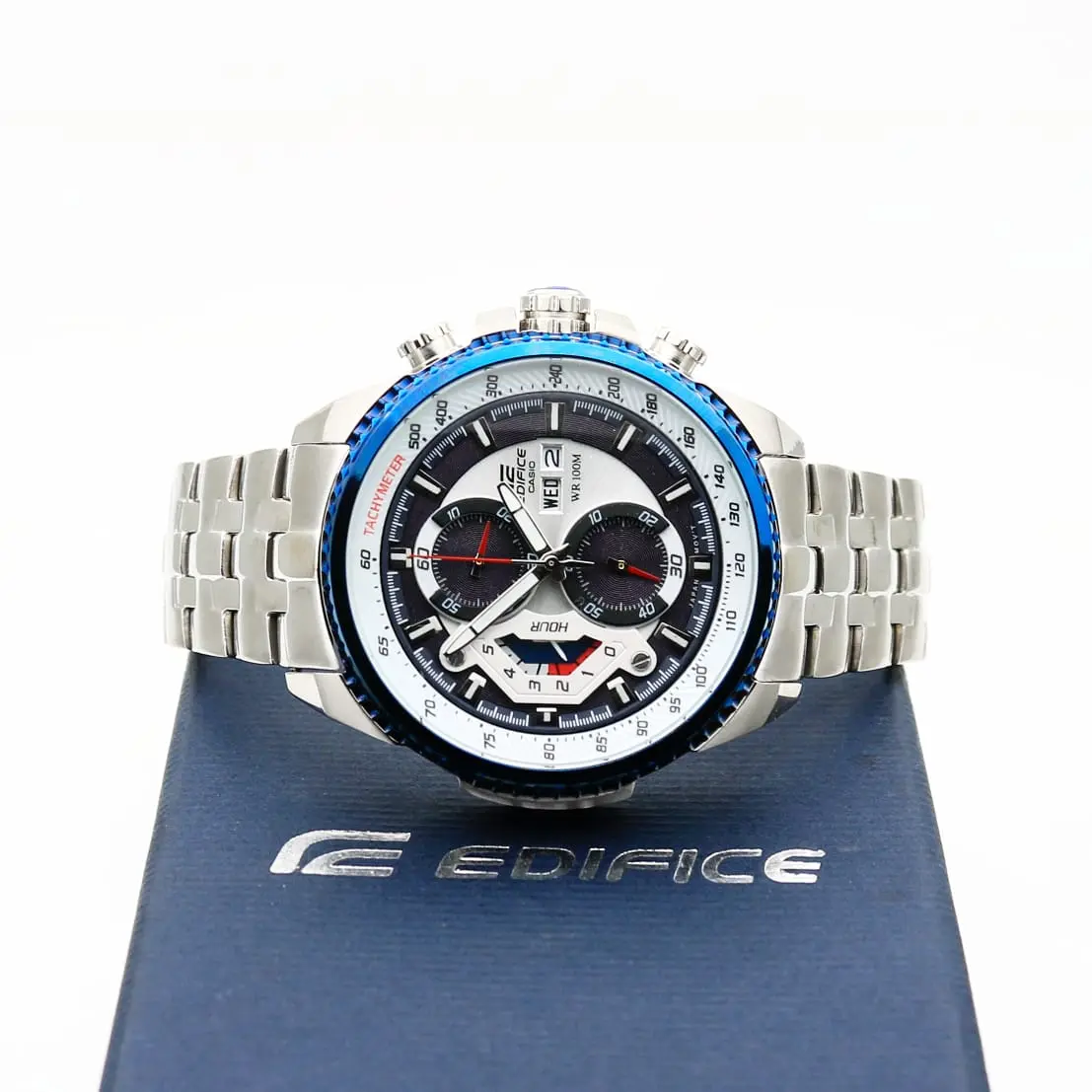 Casio Edifice EF-558 — white dial