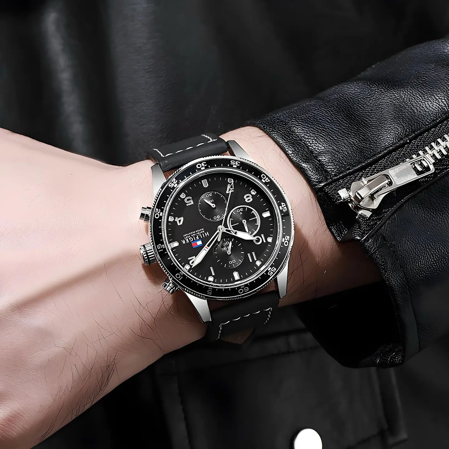 Tommy Hilfiger Chronograph — black dial