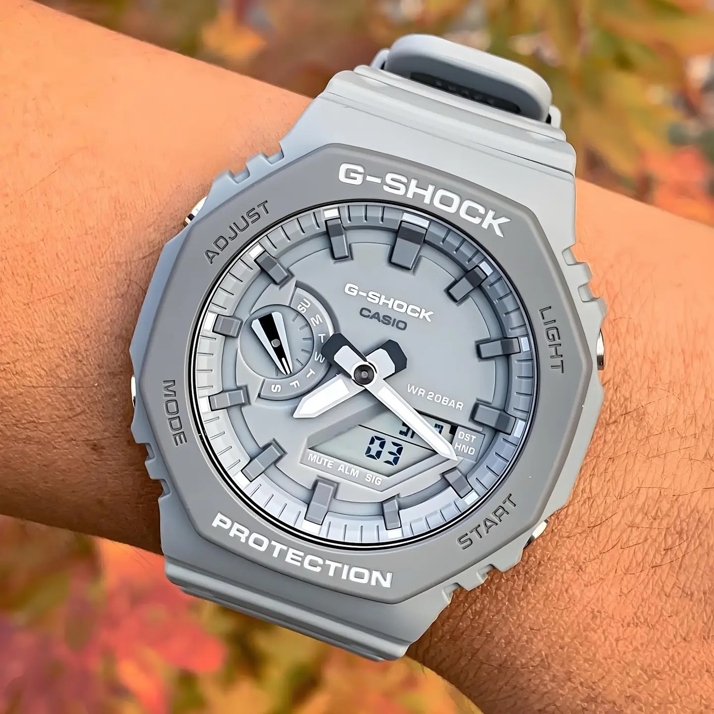 G-Shock GA-2100 — grey dial