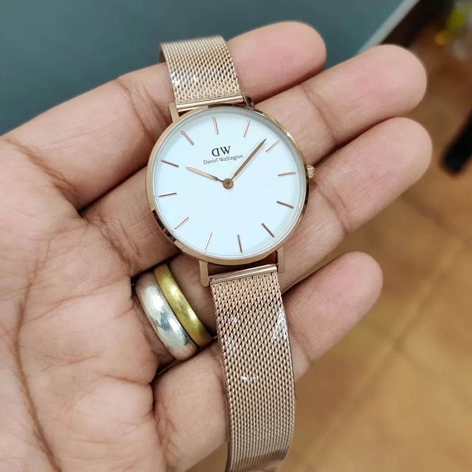 Daniel Wellington Classic Petite — white dial, rose gold