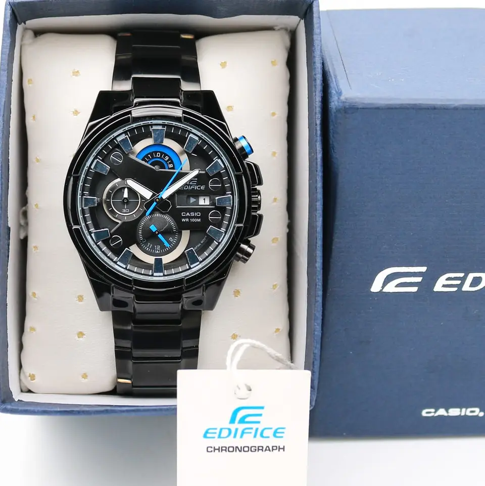 Casio Edifice — black dial, black case