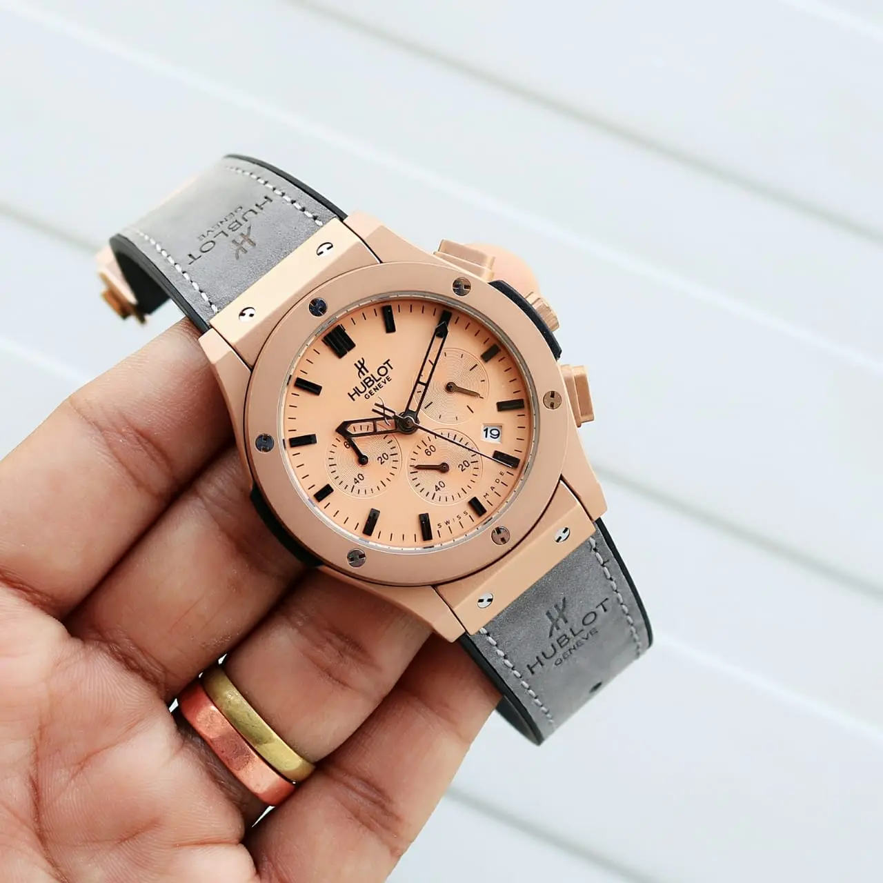 Hublot Classic Fusion — rose dial, rose gold
