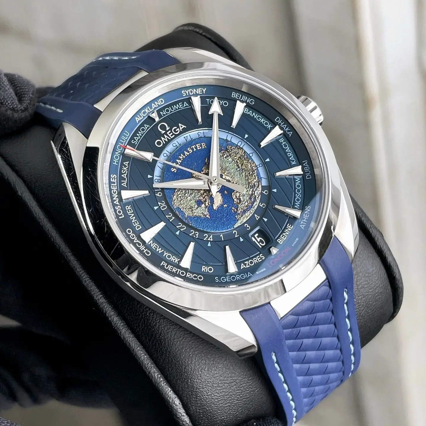 Omega Seamaster — blue dial