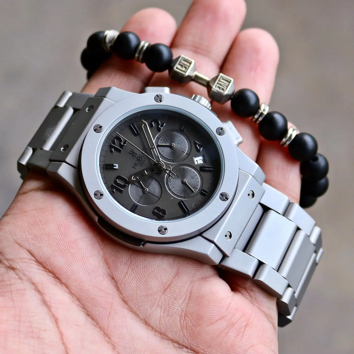 Hublot Big Bang — grey dial, titanium