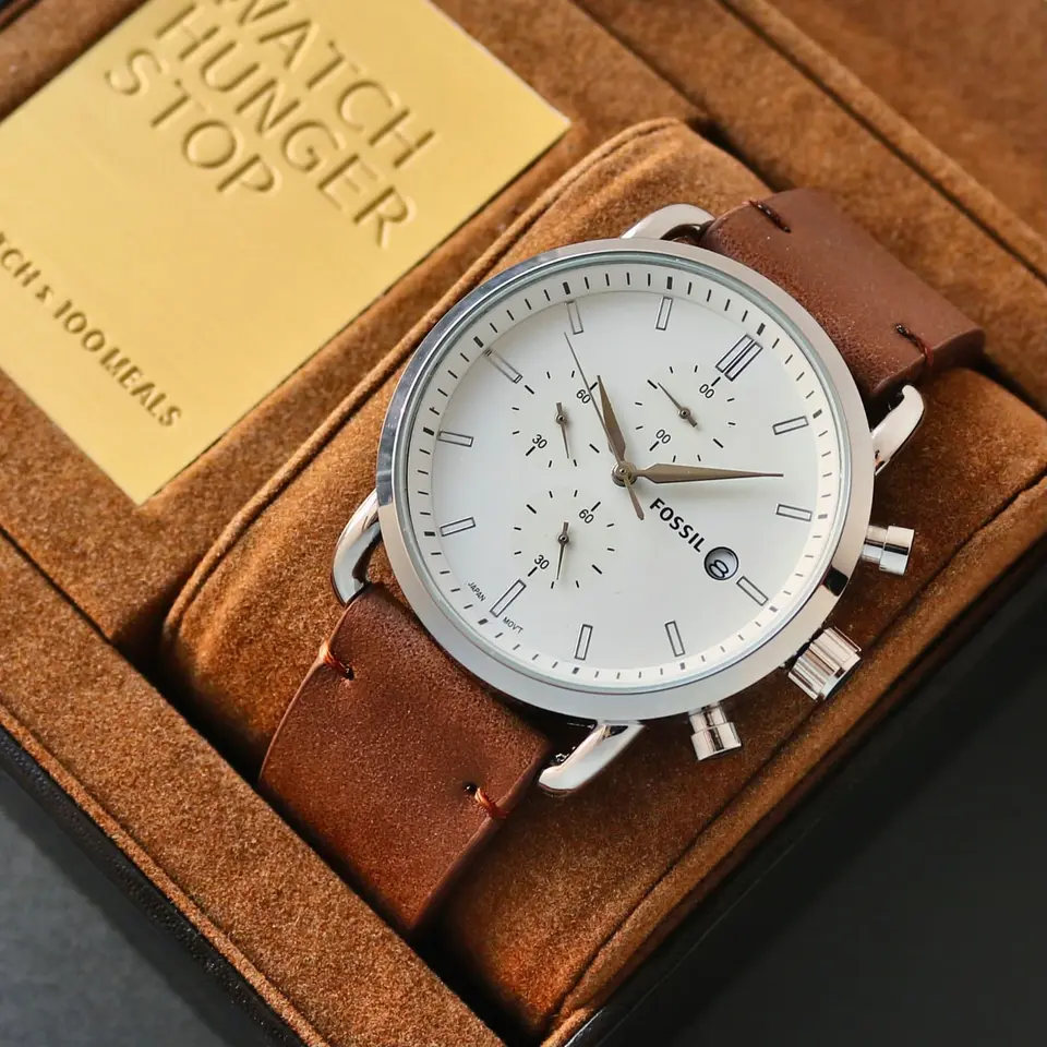 Fossil Commuter — white dial