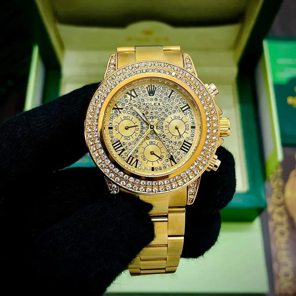 Rolex Daytona — gold dial, gold