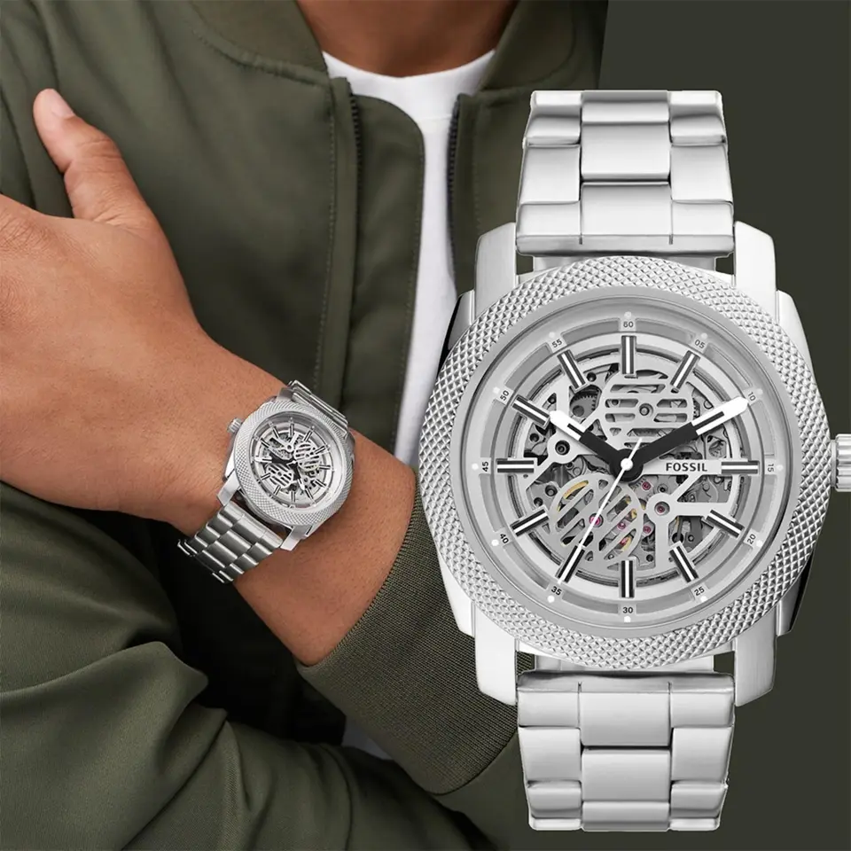 Fossil Machine — open-worked dial