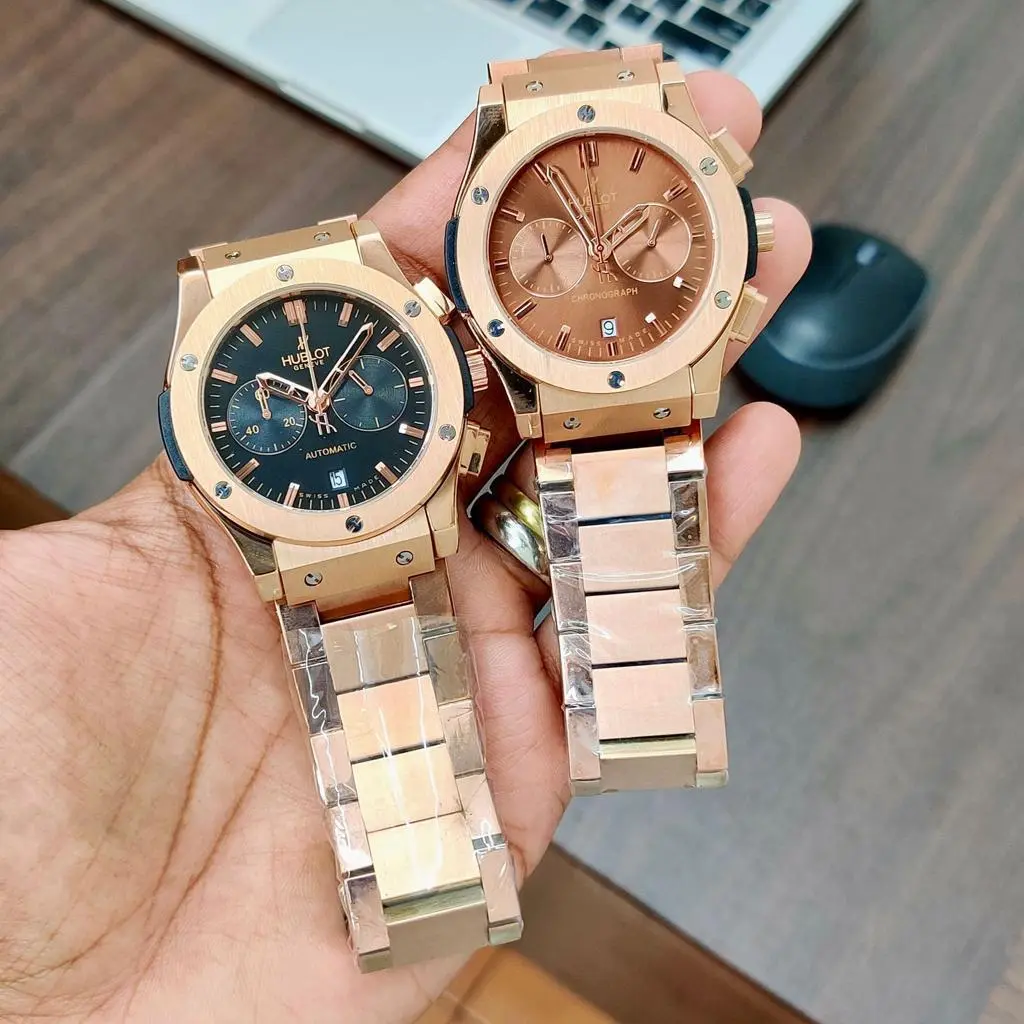 Hublot Classic Fusion — blue dial, rose gold