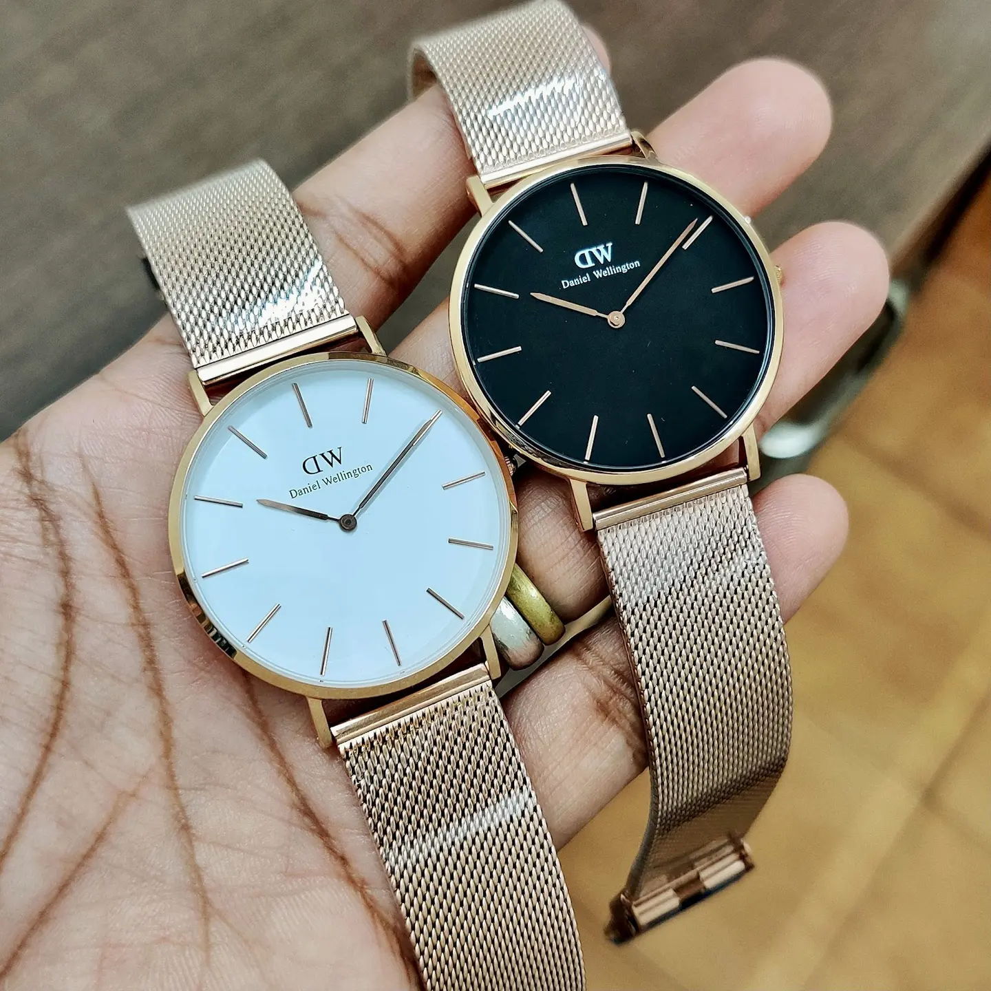 Daniel Wellington Classic — white dial, rose gold