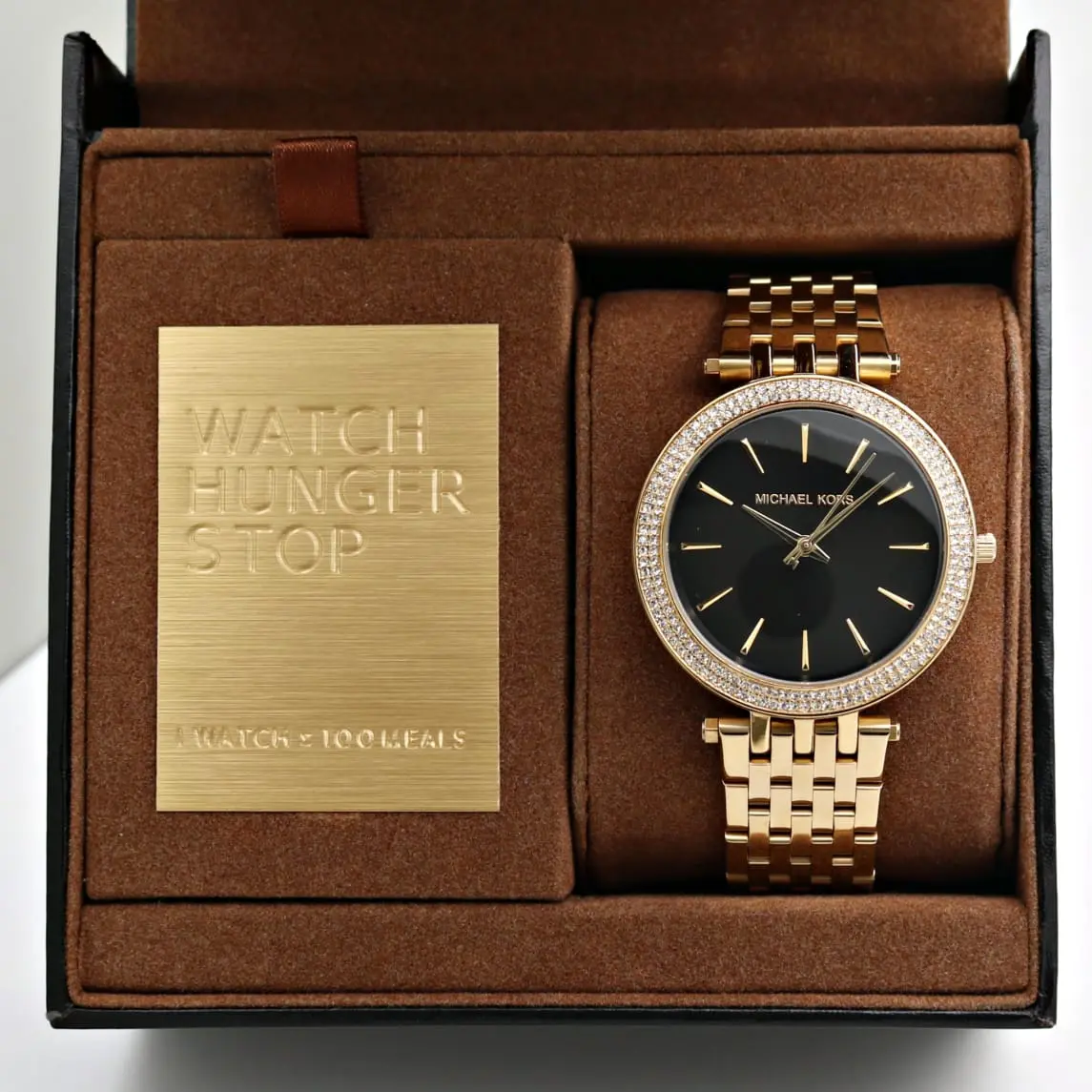 Michael Kors Darci — black dial, gold