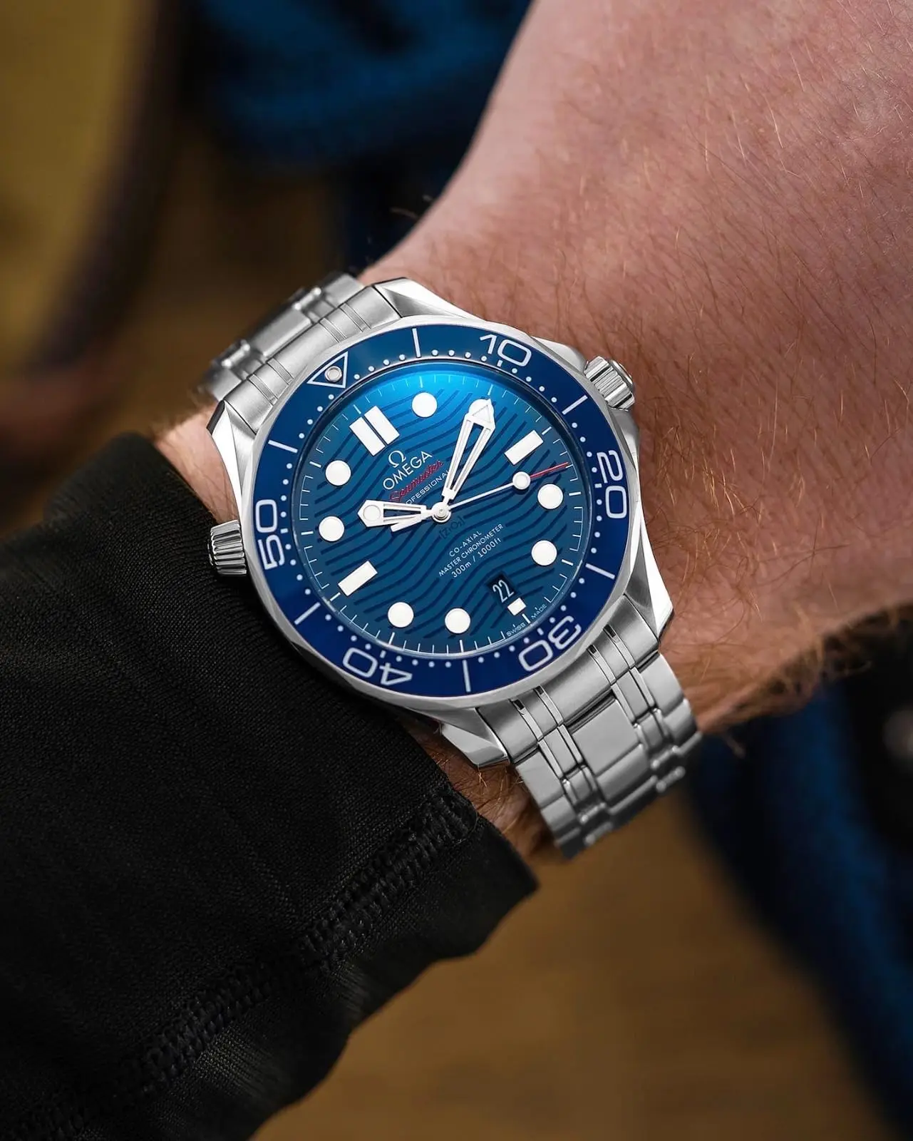 Omega Seamaster — blue dial