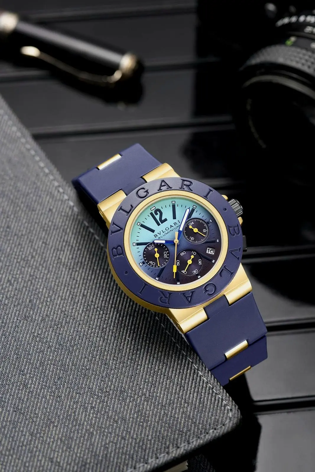 Bvlgari Aluminium — blue dial